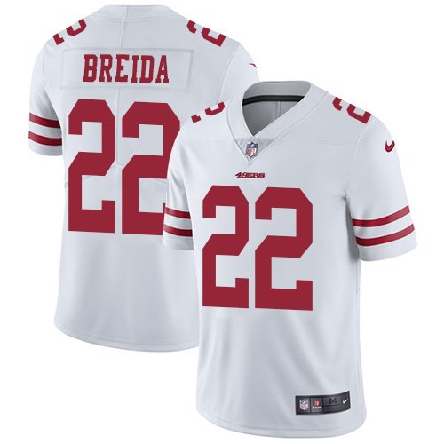 Nike Men & Women & Youth 49ers 22 Matt Breida White NFL Vapor Untouchable Limited Jersey,We sell and wholesale Nike Men & Women & Youth 49ers 22 Matt Breida White NFL Vapor Untouchable Limited Jersey on line form chian!